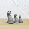 3 Sizes Resin Cat Miniature Ornaments MIMO-PW0002-01E-1