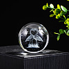 Inner Carving Glass Crystal Ball Diaplay Decoration PW-WGF6175-15-1