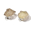 Raw Rough Natural Dyed Quartz Crystal Links Connector Charms G-K189-04S-07-2