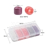 1900Pcs 5 Colors Baking Paint Glass Seed Beads SEED-YW0001-76F-6