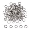 Tarnish Resistant 304 Stainless Steel Open Jump Rings X-STAS-Q186-02-6x1mm-1