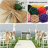 Polyester Imitation Burlap Ribbon OCOR-WH0032-21A-7