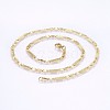 304 Stainless Steel Mariner Link Chains Necklaces NJEW-P223-08G-1