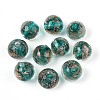 Handmade Gold Sand Lampwork Beads LAMP-T016-10C-1