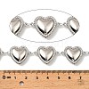 304 Stainless Steel Heart Link Chains CHS-G042-06P-2