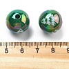 Christmas Theme Plating Acrylic Beads OACR-M022-08D-3