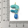 Brass Enamel Pendants KK-E093-03G-F-3