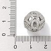 Rack Plating Brass Micro Pave Cubic Zirconia Beads KK-L224-019P-3