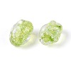 Handmade Foil Glass Beads Strands FOIL-N033-02E-3