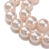 Baking Painted Pearlized Glass Pearl Round Bead Strands PEAR-H019-02D-01-4