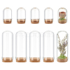  10Pcs 2 Styles Glass Dome Cloche Cover DJEW-NB0001-38-1