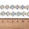 Baking Paint Electroplate Transparent Glass Beads Strands EGLA-Q136-04A-01-4