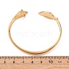 Marine 304 Stainless Steel Cuff Bangles for Women BJEW-Z147-01G-03-3