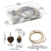 DIY Heart Necklace Making Kit DIY-YW0007-23-3