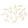 304 Stainless Steel Tiny Cross Charms STAS-H149-05G-3