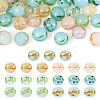 35Pcs 7 Colors Handmade Lampwork Round Beads LAMP-TA0001-58-2