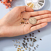 480Pcs 6 Colors Iron Crimp Beads Covers IFIN-PJ0001-01-6