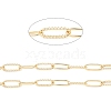 Rack Plating Brass Paperclip Chains CHC-K013-06A-3