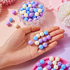 Opaque Acrylic Beads OACR-TAC0014-06B-6