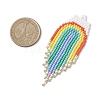 Glass Seed Beaded Big Pendants PALLOY-MZ00915-2