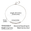 304 Stainless Steel Twisted Curved Bar Pendant Necklaces for Women SJ7114-2-2