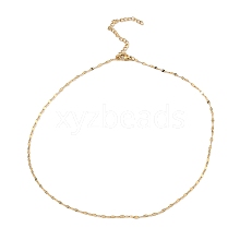 10Pcs PVD Vacuum Plating  304 Stainless Steel Dapped Chain Necklaces Set NJEW-K254-02G