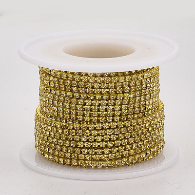 Electrophoresis Iron Rhinestone Strass Chains CHC-Q009-SS6.5-B09-1