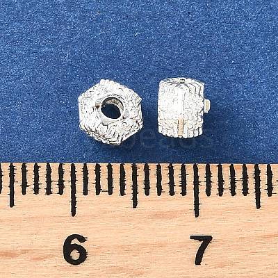 Brass Micro Pave Clear Cubic Beads KK-B135-06S-1