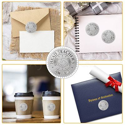 34 Sheets Silver Foil Embossed PET Picture Sticker DIY-WH0528-025-1