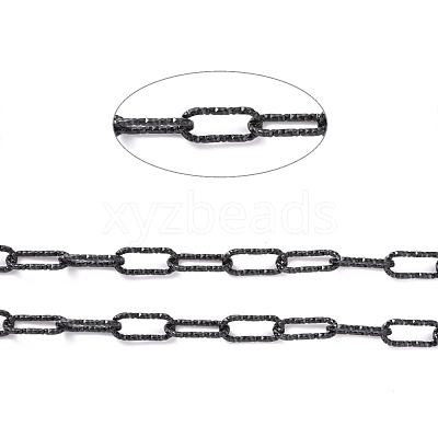 304 Stainless Steel Paperclip Chains CHS-A007-01B-1