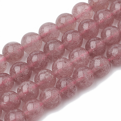 Natural Strawberry Quartz Beads Strands G-S295-15-10mm-1