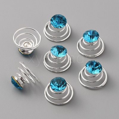 Fashion Iron Spirl Coils Hair Clip OHAR-WH0021-15B-1