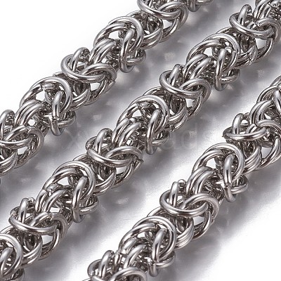 Tarnish Resistant 304 Stainless Steel Byzantine Chains CHS-P007-07P-02-1