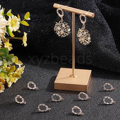 10Pcs Brass Stud Earring Findings KK-BBC0003-71-1