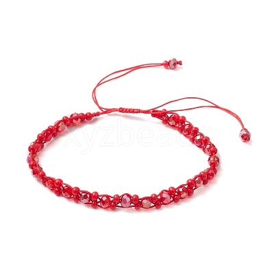 Baking Paint Glass Seed Beaded Bracelets BJEW-MZ00155-05-1