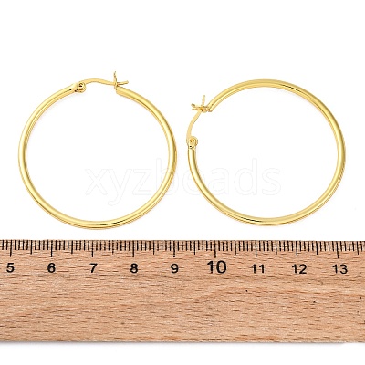 Brass Hoop Earrings for Women EJEW-I270-13B-G-1