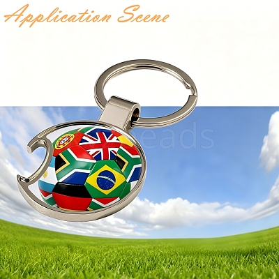Football Alloy Sublimation Blanks Keychains AL-CBAF9A1-01P-1