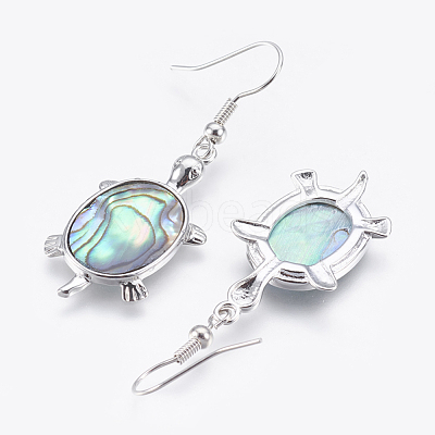 Abalone Shell/Paua ShellJewelry Sets X-SJEW-P089-02-1