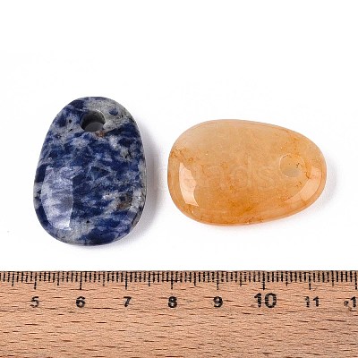 Natural & Synthetic Mixed Stone Pendants G-T142-42-1