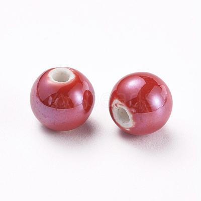 Handmade Porcelain Beads PORC-D001-12mm-15-1