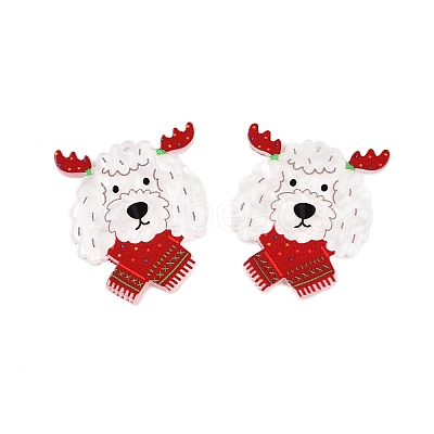 Christmas Theme Printing Acrylic Pendants BACR-N002-01M-1
