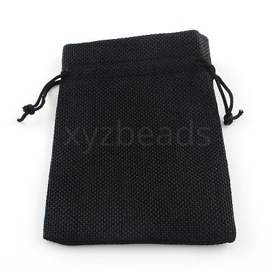 Burlap Packing Pouches Drawstring Bags ABAG-Q050-10x14-09-1