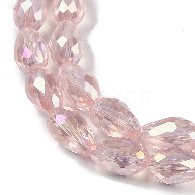 Transparent Electroplate Glass Beads Strands LS-EGLA-N013-T6mm-B18-1