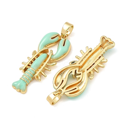 Brass Enamel Pendants KK-T001-02G-1