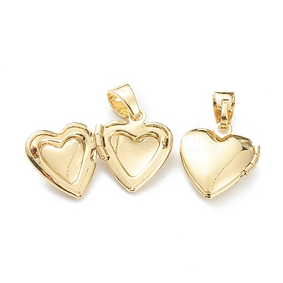 Brass Locket Pendants LS-KK-P199-15G-1