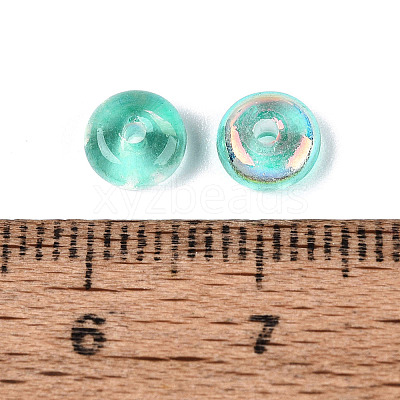Baking Paint Electroplate Transparent Glass Beads EGLA-Q141-01A-A09-1
