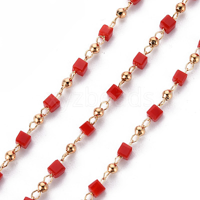 Handmade Acrylic Beaded Chains CHC-S012-001-A01-G-1