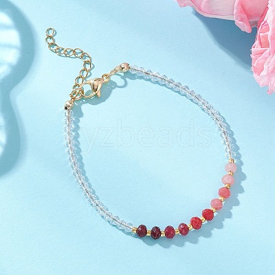 4Pcs Dyed Natural Malaysia Jade & Glass Beaded Bracelets for Women BJEW-JB13076-1