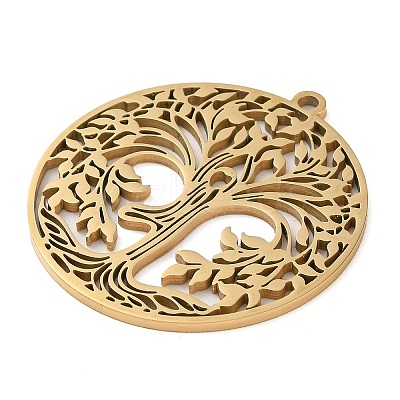 304 Stainless Steel Pendants STAS-R116-08G-1
