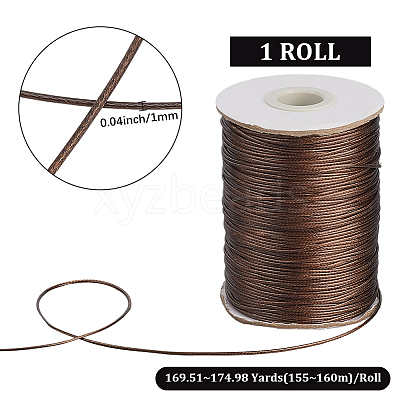 1 Roll Eco-Friendly Korean Waxed Polyester Cord YC-SP0001-03B-1